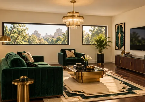 Art Deco living room — a real Roomsee frame
