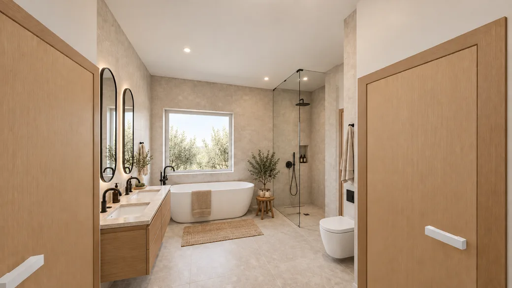 Bathroom in Scandinavian style — a real Roomsee frame