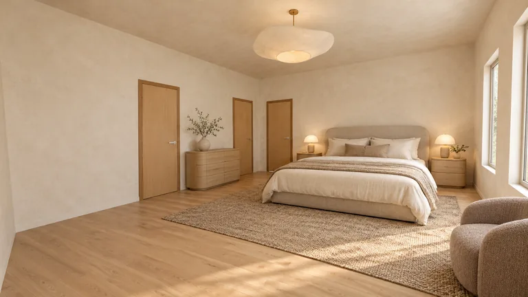 Primary bedroom of our sample home
