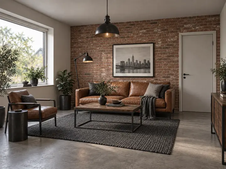 Loft style preview of a living room
