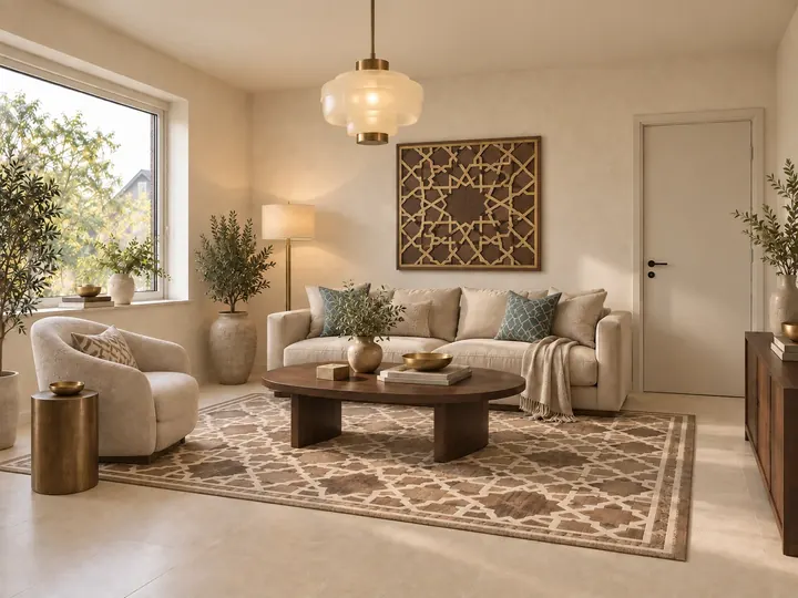 Modern Arabic style preview of a living room